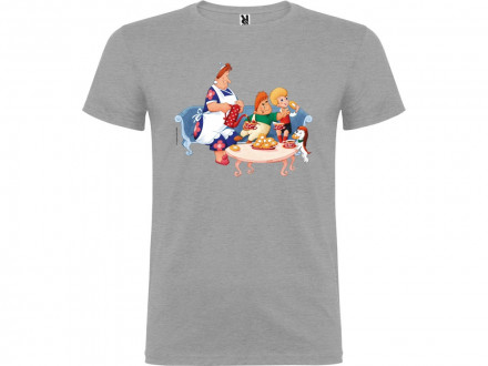 Футболка Карлсон мужская, серый меланж