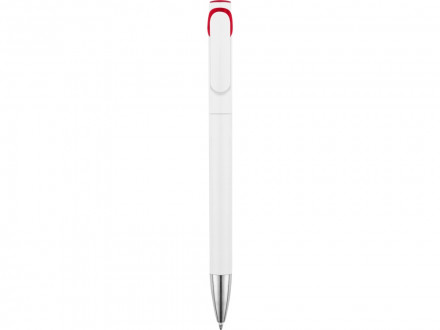 Ручка шариковая Локи, белый/красный