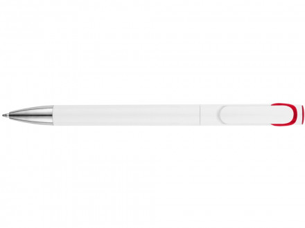 Ручка шариковая Локи, белый/красный