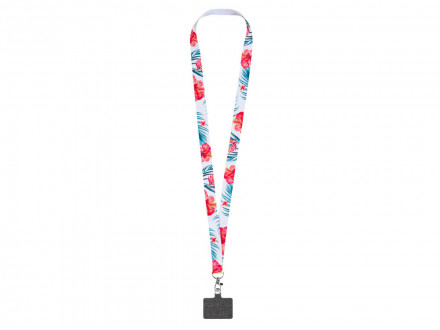 Ланъярд 2 см под сублимацию с карабином и большим держателем для телефона из ПЭ