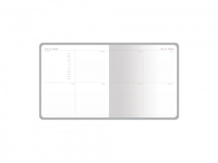 Еженедельник с каменной бумагой А5+ Carrara, синий