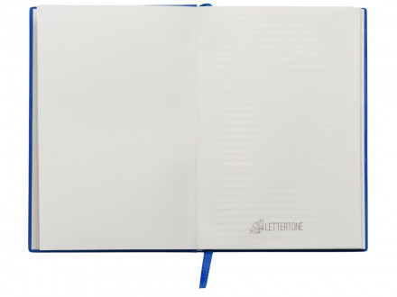 Набор блокнот в гибкой обложке А5 и металлическая шариковая ручка Nabokov, синий