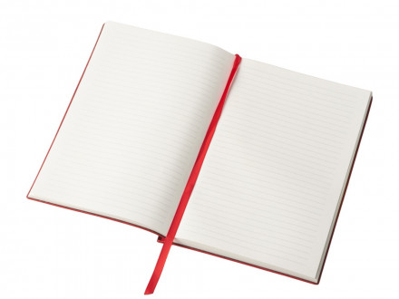 Блокнот А5 Scribe, гибкая обложка, 96 листов 80 гр/м2, красный