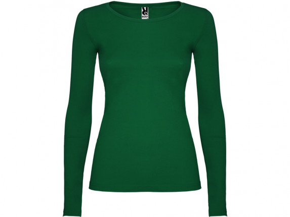 Футболка с длинным рукавом Extreme женская, бутылочный зеленый