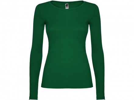 Футболка с длинным рукавом Extreme женская, бутылочный зеленый
