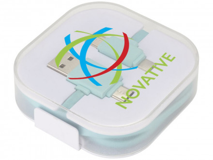 Цветной зарядный кабель, мятный