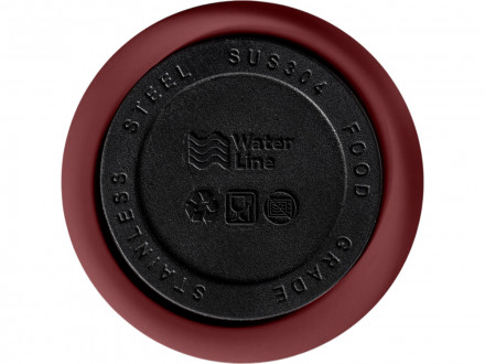 Вакуумная термокружка Waterline c кнопкой Guard, 400 мл, тубус, бургунди