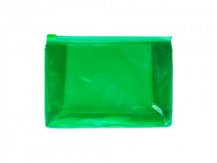 Косметичка CARIBU из прозрачного ПВХ с герметичным замком, папоротник