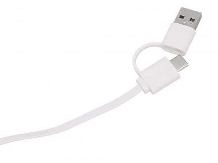 Универсальный кабель с подставкой 4-в-1 Unicable, белый