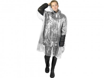 Одноразовый дождевик Mayan с чехлом для хранения из материалов, переработанных по стандарту GRS - Белый