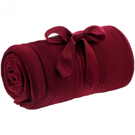 Плед Chess Queen, бордовый