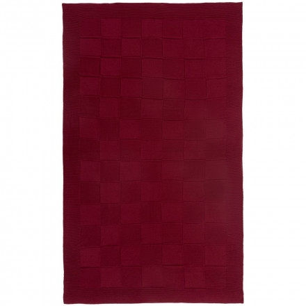 Плед Chess Queen, бордовый