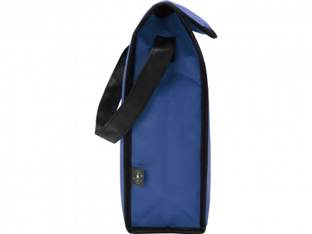 Сумка-холодильник Reviver на липучке из нетканого переработанного материала, синий