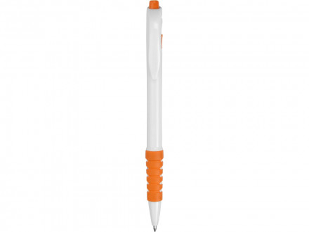 Ручка шариковая Фиджи, белый/оранжевый