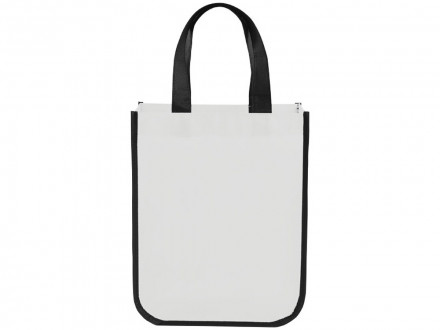 Маленькая ламинированная сумка для покупок, белый