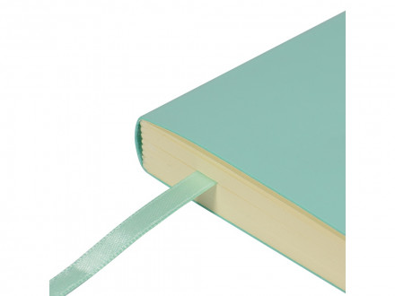 Скетчбук Sketch & Art в мягком переплете 145х145 мм, 100 л. бежевой бумаги 100 гр., мятный