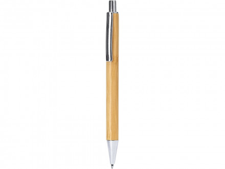 Ручка шариковая TUCUMA с корпусом из бамбука, бежевый/серебристый