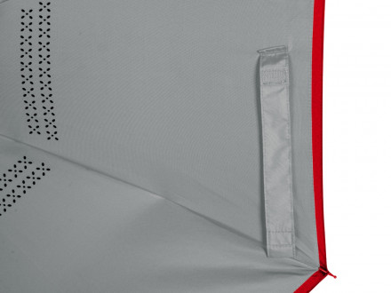 Зонт-трость наоборот Inversa, полуавтомат, красный/серый (Р)