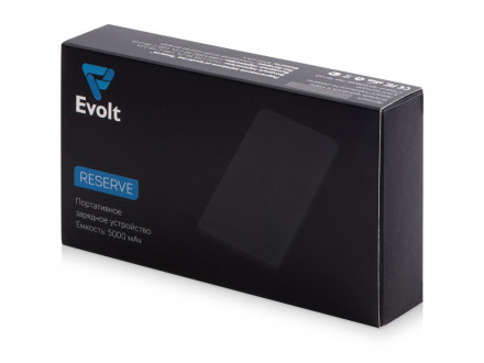 Портативное зарядное устройство Reserve с USB Type-C, 5000 mAh, синий