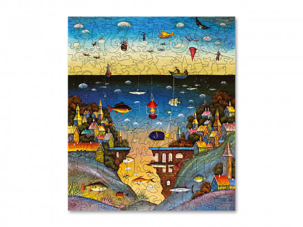 Деревянный пазл На суше и на море, 175 деталей