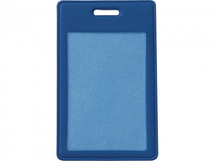 Бейдж с рулеткой-карабин Favor, синий