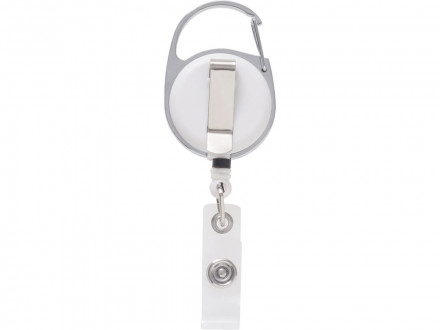 Бейдж с рулеткой-карабин Favor, синий