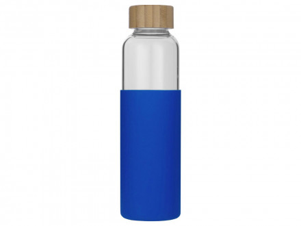 Бутылка для воды стеклянная Refine, в чехле, 550 мл, синий