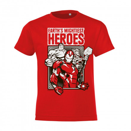 Футболка детская Marvel, красная
