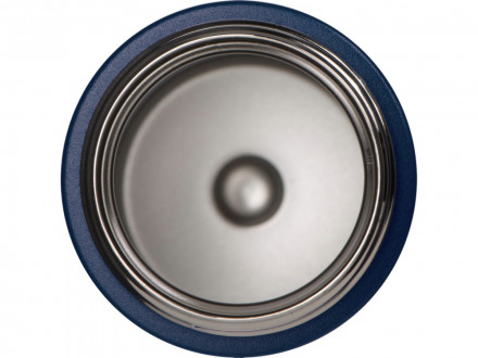 Вакуумная термокружка Waterline с медной изоляцией Bravo, 400 мл, тубус, темно-синий