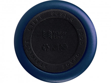 Вакуумная термокружка Waterline с медной изоляцией Bravo, 400 мл, тубус, темно-синий