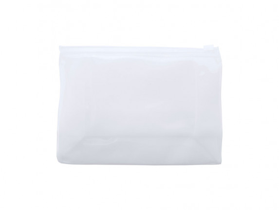 Косметичка CARIBU из прозрачного ПВХ с герметичным замком, белый