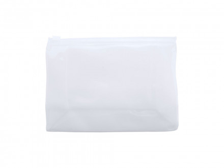 Косметичка CARIBU из прозрачного ПВХ с герметичным замком, белый