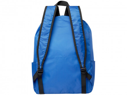 Складной рюкзак EcoFold объемом 15 л из переработанного ПЭТ-пластика - Ярко-синий