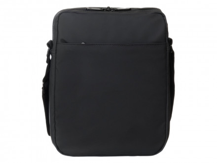 Сумка кросс-боди TORBER, черный/серый, полиуретан, 28 х 21 х 6 см