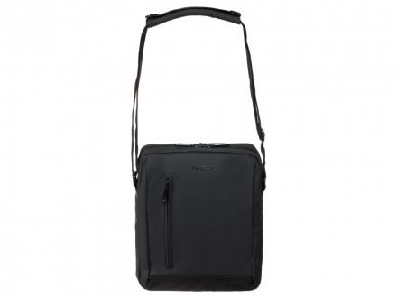 Сумка кросс-боди TORBER, черный/серый, полиуретан, 28 х 21 х 6 см
