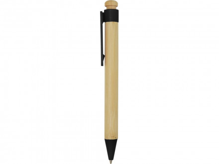 Rattan шариковая ручка из бамбука и переработанной пластмассы - сплошной черный