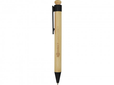 Rattan шариковая ручка из бамбука и переработанной пластмассы - сплошной черный