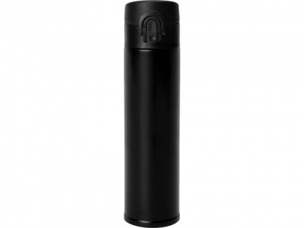 Вакуумная герметичная термокружка Inter, черный, нерж. сталь (Р)