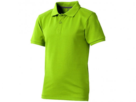 Рубашка поло Calgary детская, зеленое яблоко