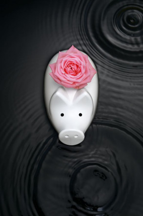 Свинья-копилка Charmy, белая