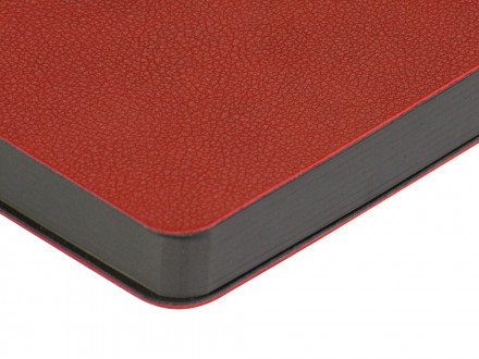 Ежедневник А5 датированный Boston 2027, красный с серым обрезом