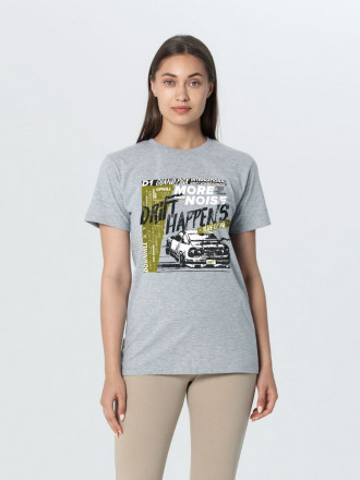 Футболка Drift, серый меланж