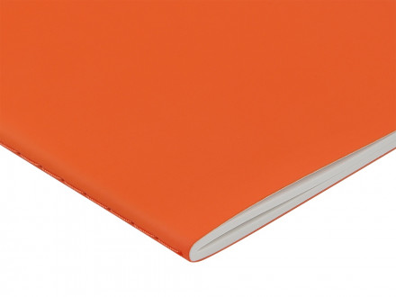 Тетрадь с каменной бумагой А5 Carrara 40 л., линейка, оранжевый