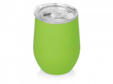 Подарочный набор с термокружкой и повербанком С1, 5000 mAh, зеленое яблоко