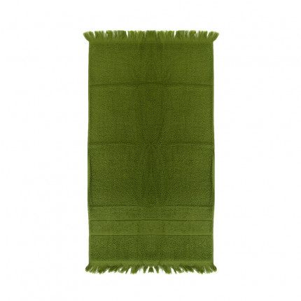 Полотенце для рук Essential с бахромой, оливково-зеленое