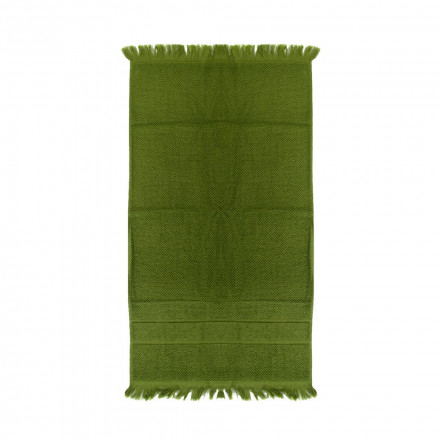 Полотенце для рук Essential с бахромой, оливково-зеленое
