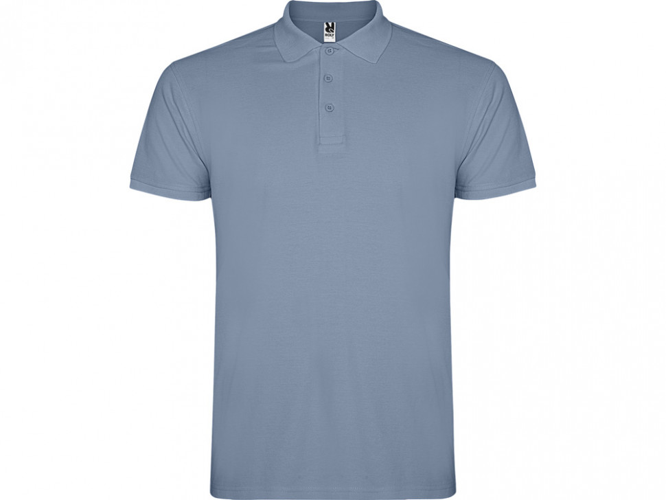 Рубашка поло Star мужская, спокойный синий