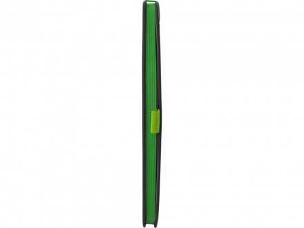 Блокнот ColorNote Black, твердая обложка A5, 80 листов, черный с зеленым яблоком