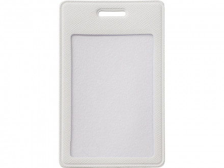 Бейдж с рулеткой-карабин Favor, белый