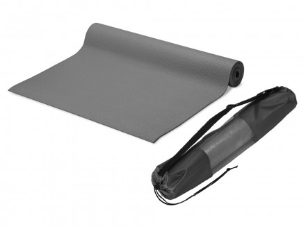 Подарочный набор с ковриком и фитнес резинками Virasana, серый